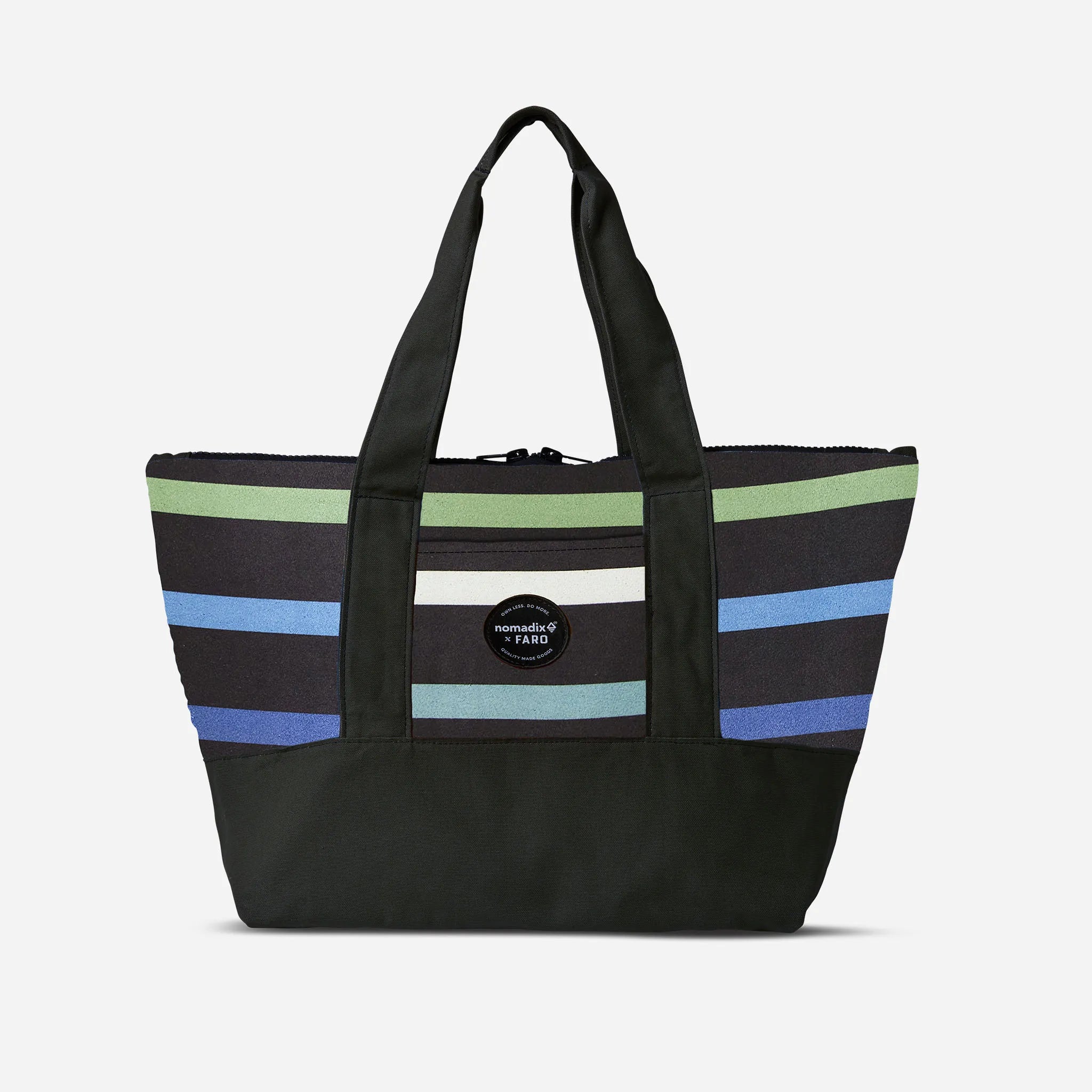 Shopify-Front-_Faro-Tote-Stripes-Multi-Black-front